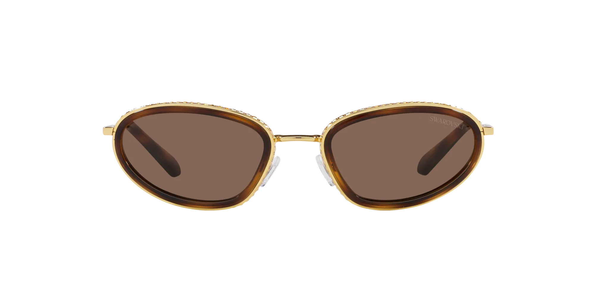 Swarovski SK7004 400473 Occhiali da sole Metallo Nero Marrone Geometrica Normale - immagine 2