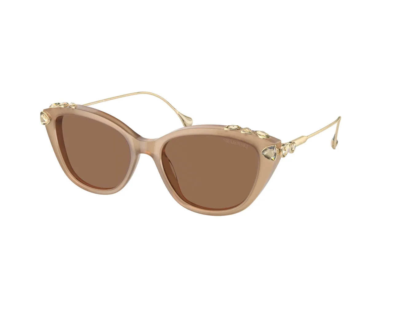 Swarovski SK6010 2002OK Occhiali da sole Acetato Marrone Rame Cat Eye Normale - immagine 1