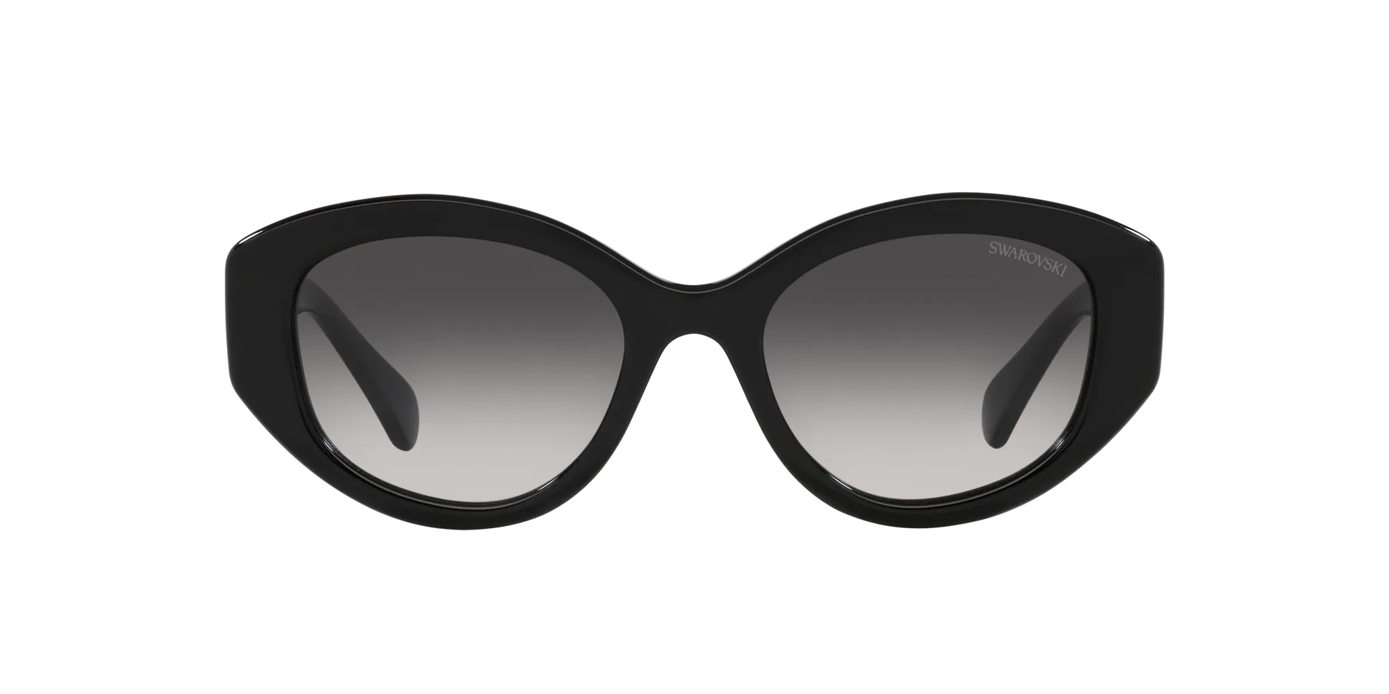 Swarovski SK6005 10018G Occhiali da sole Acetato Nero Grigio Geometrica Normale Sfumato - immagine 2