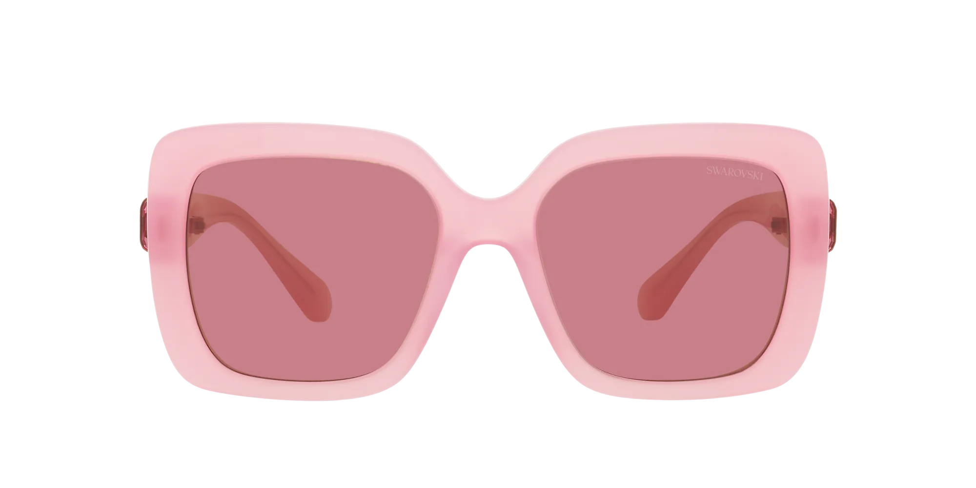 Swarovski SK6001 20019L Occhiali da sole Acetato Rosa Rosa Squadrata Specchiate Specchiato - immagine 2