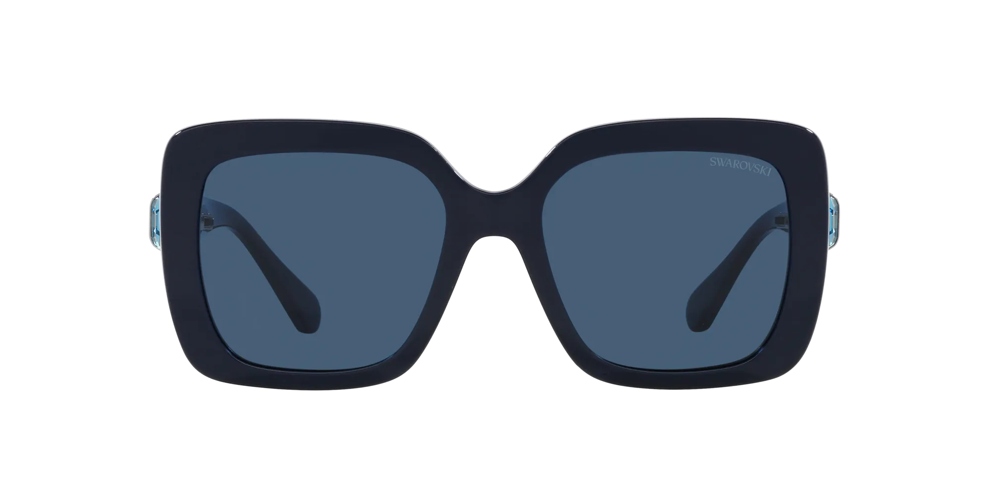 Swarovski SK6001 100455 Occhiali da sole Acetato Blu Blu Squadrata Normale - immagine 2