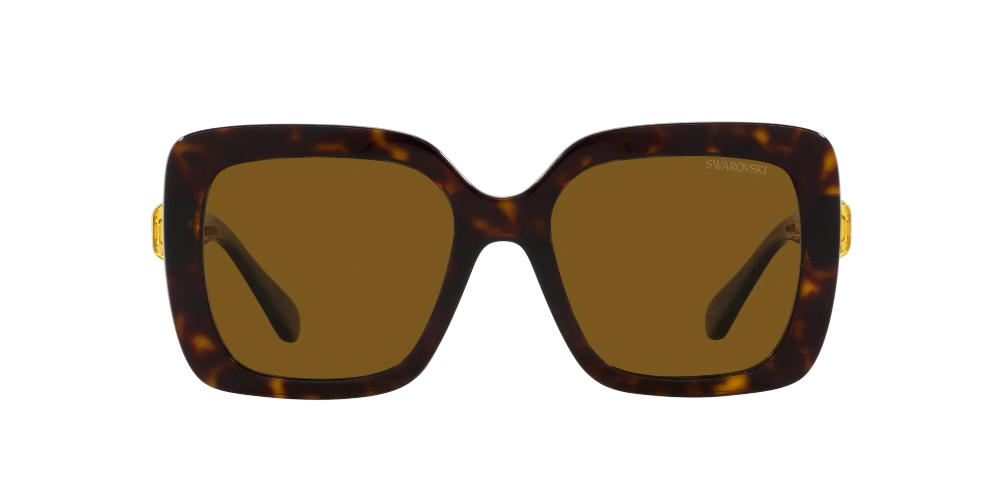 Swarovski SK6001 100283 Occhiali da sole Acetato Tartaruga Marrone Squadrata Polarizzata - immagine 2