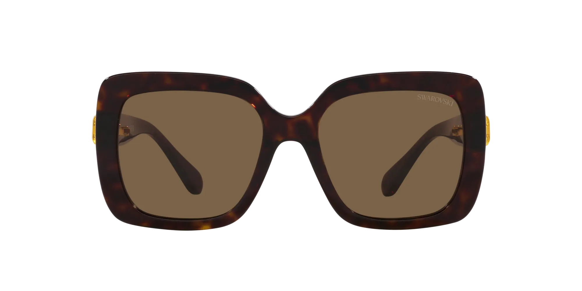 Swarovski SK6001 100273 Occhiali da sole Acetato Tartaruga Marrone Squadrata Normale - immagine 2