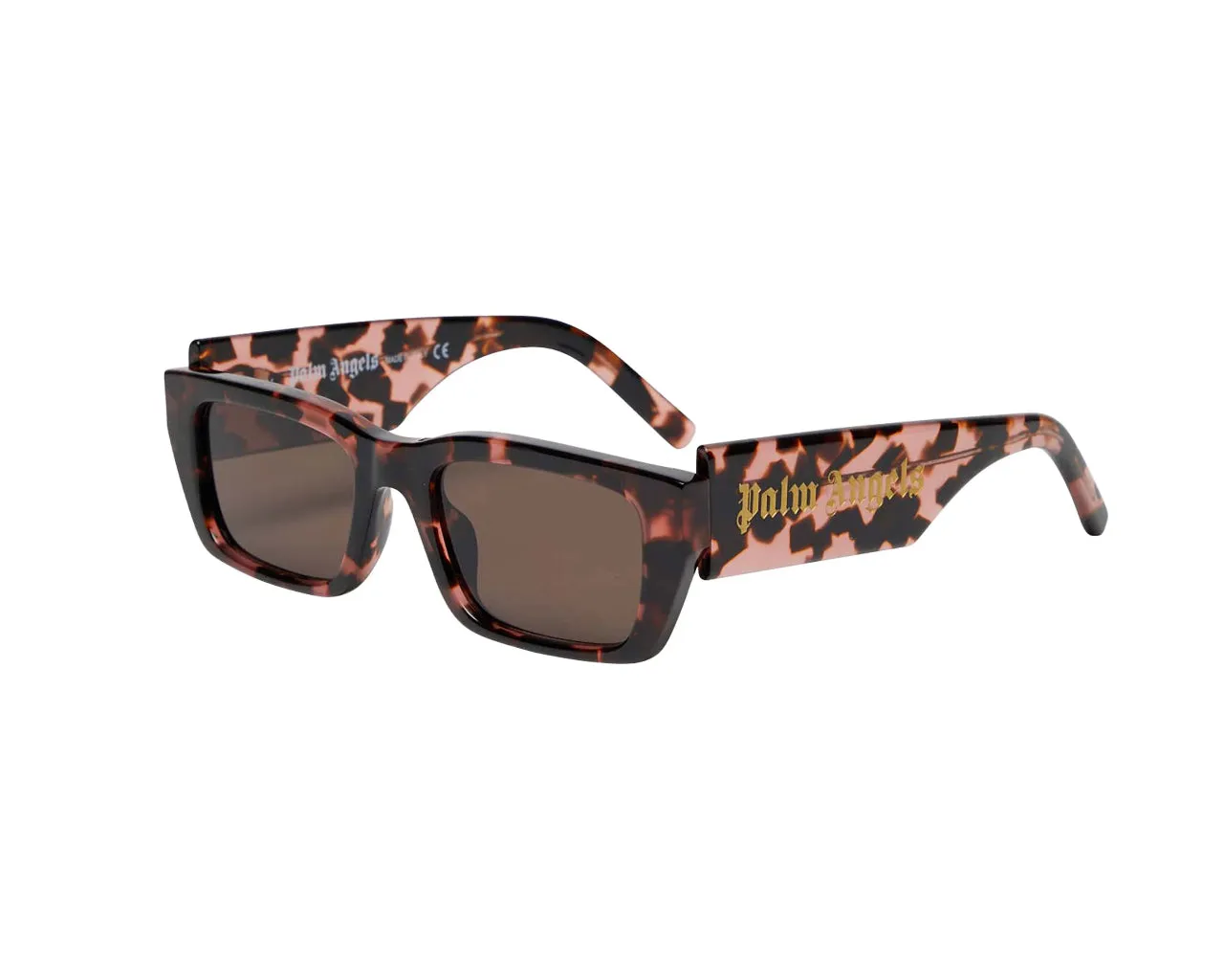 PALM ANGELS Unisex PERI006 Palm 3064 Pink havana dark brown Occhiali da sole outlet Acetato Havana Marrone Squadrata Normale - immagine 1