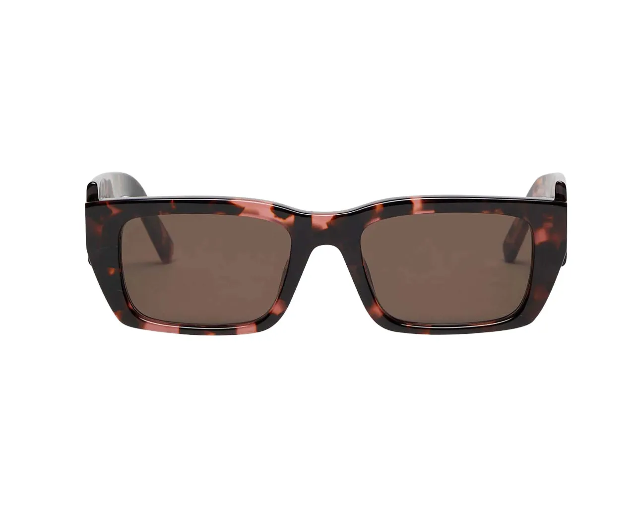 PALM ANGELS Unisex PERI006 Palm 3064 Pink havana dark brown Occhiali da sole outlet Acetato Havana Marrone Squadrata Normale - immagine 2