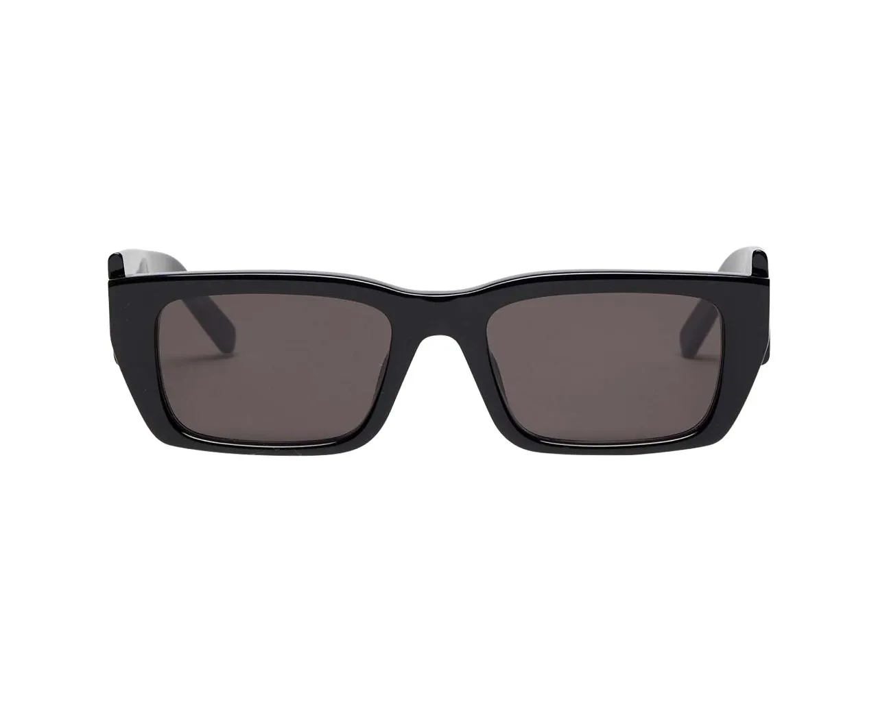 PALM ANGELS Unisex PERI006 Palm 1007 black Occhiali da sole outlet Acetato Nero Grigio Squadrata Normale - immagine 2