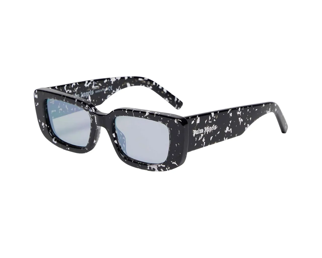 PALM ANGELS Unisex PERI003 Giorgina 1040 Black crystal havana Occhiali da sole outlet Acetato Nero Argento Squadrata Normale - immagine 1