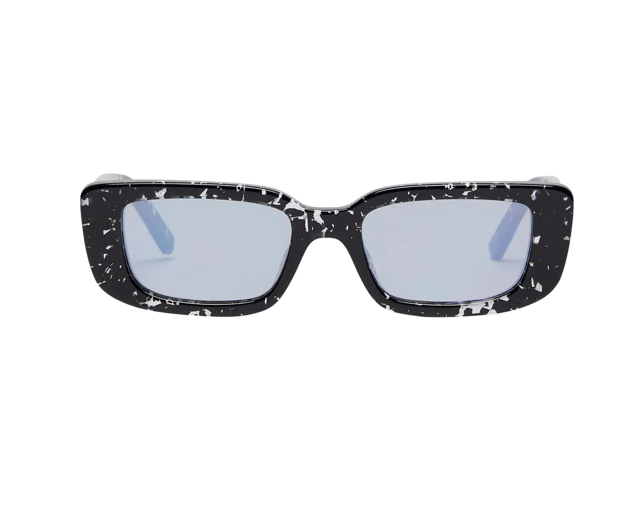 PALM ANGELS Unisex PERI003 Giorgina 1040 Black crystal havana Occhiali da sole outlet Acetato Nero Argento Squadrata Normale - immagine 2