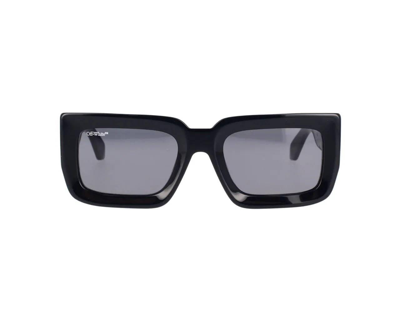 Off-White Unisex OERI073 Boston 1007 Black dark grey Occhiali da sole Acetato Nero Grigio Squadrata Normale - immagine 2