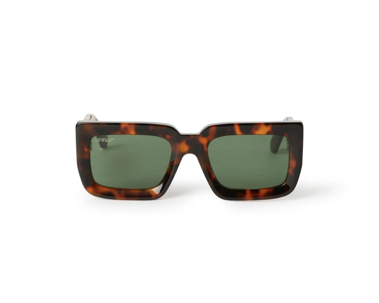 Off-White Unisex OERI073 Boston 6055 Havana green Occhiali da sole Acetato Havana Verde Squadrata Normale - immagine 2