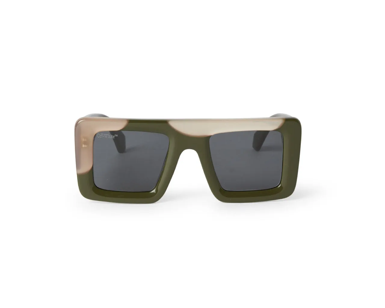 Off-White Unisex OERI069 Seattle 5707 Multicolor green Occhiali da sole Acetato Verde Grigio Squadrata Normale - immagine 2