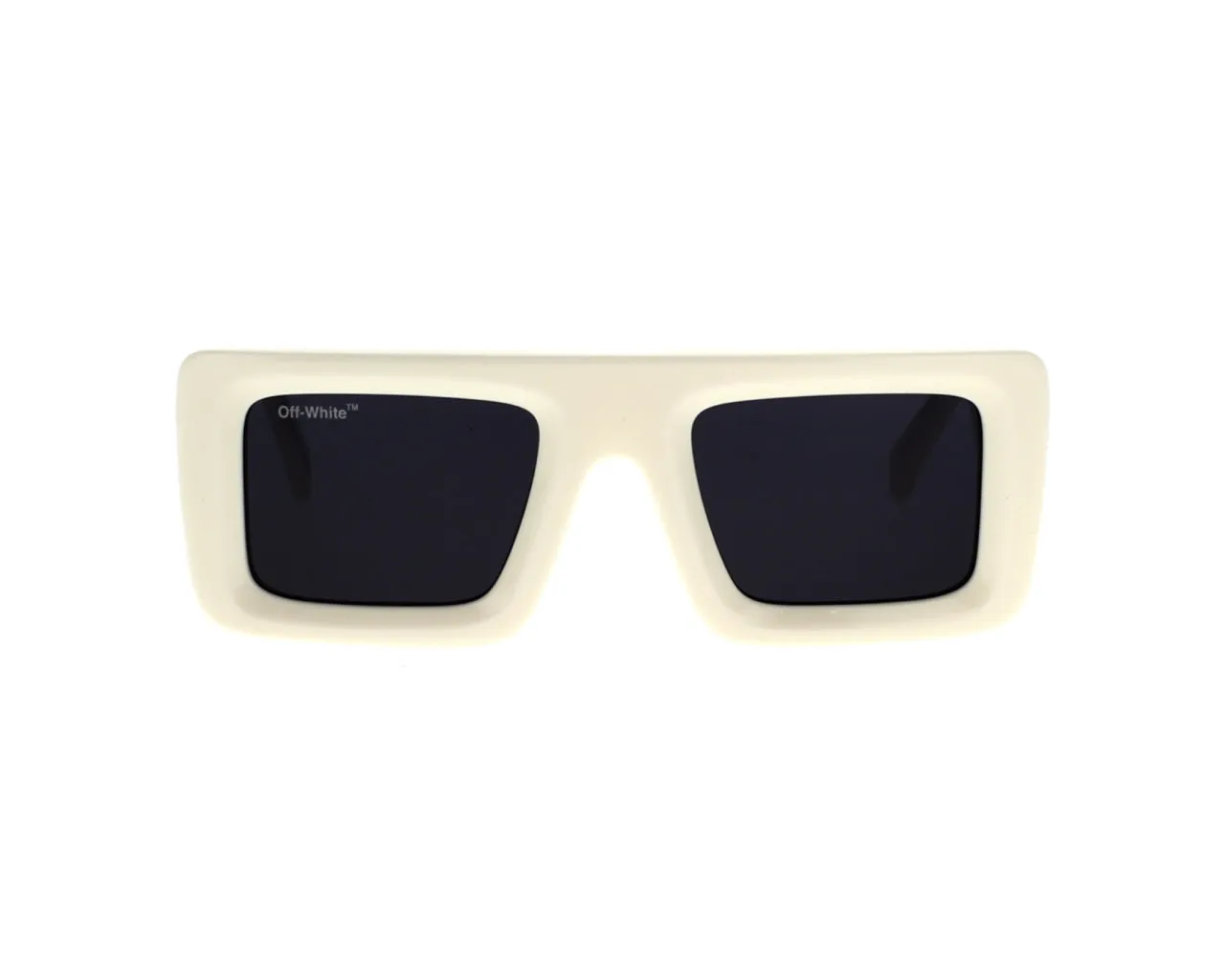 Off-White Unisex OERI049 Leonardo 0107 White dark grey Occhiali da sole Acetato Bianco Grigio Squadrata Normale - immagine 2