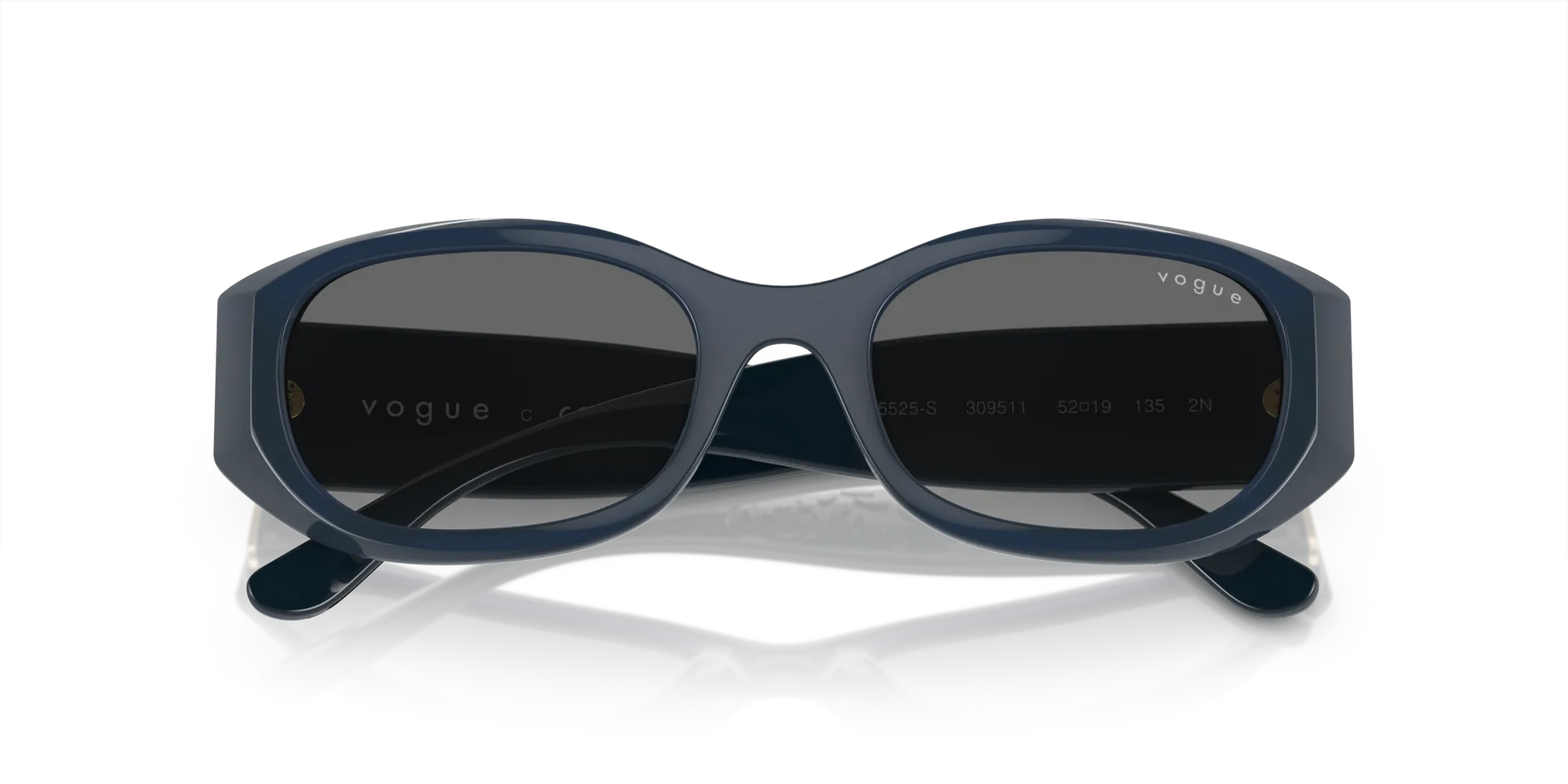 VOGUE EYEWEAR VO5525S 309511 Occhiali da sole Nylon Blu Grigio Pillow Normale Sfumato - immagine 2