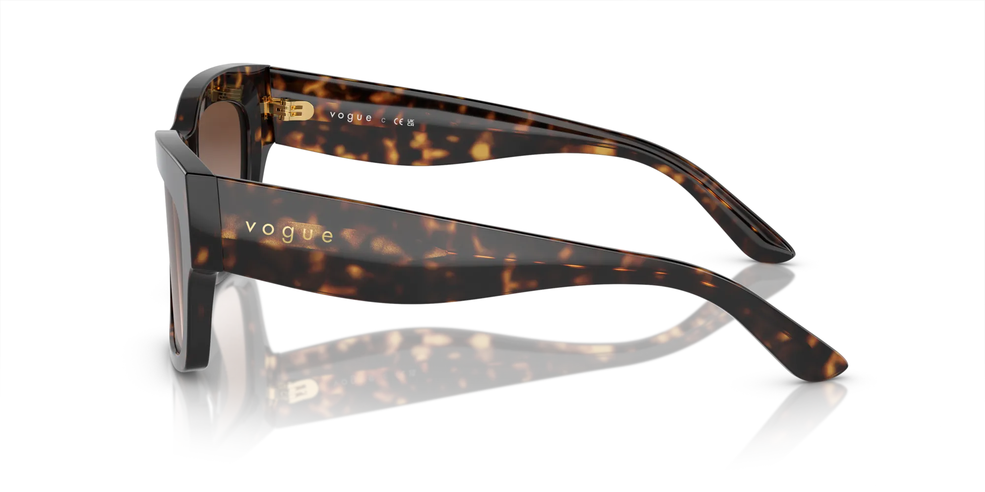 VOGUE EYEWEAR VO5524S W65613 Occhiali da sole Acetato Marrone Marrone Pillow Normale Sfumato - immagine 4