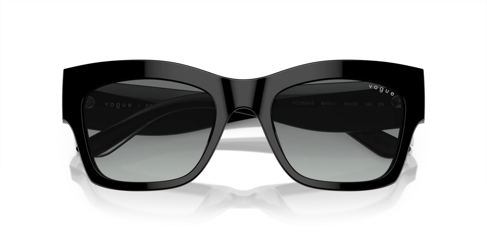 VOGUE EYEWEAR VO5524S W44/11 Occhiali da sole Acetato Nero Grigio Pillow Normale Sfumato - immagine 2