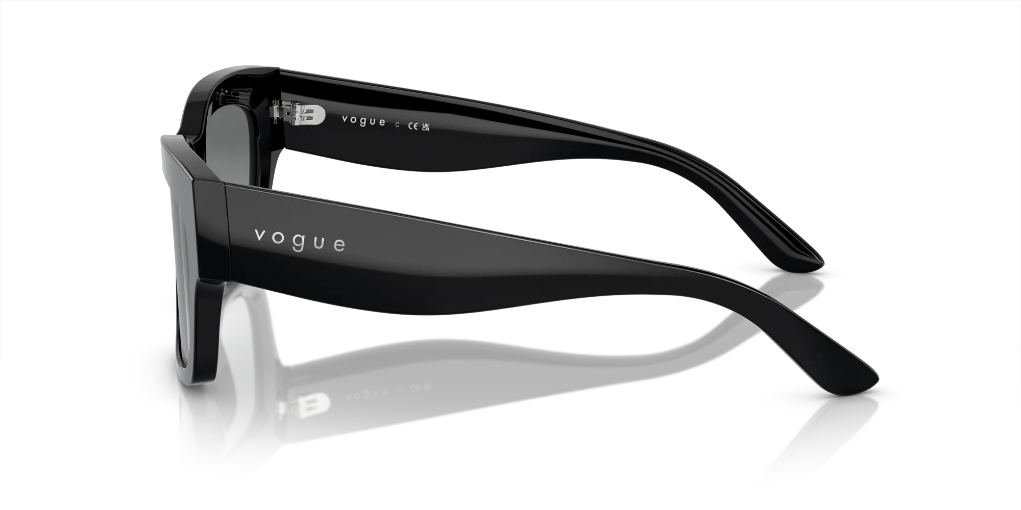 VOGUE EYEWEAR VO5524S W44/11 Occhiali da sole Acetato Nero Grigio Pillow Normale Sfumato - immagine 4