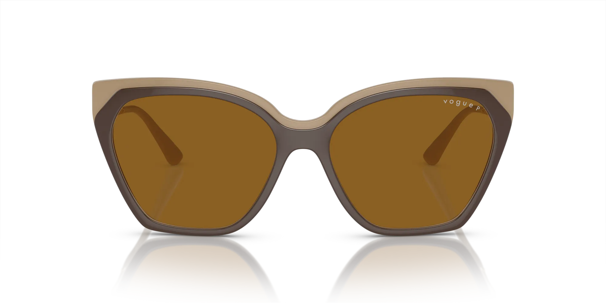 VOGUE EYEWEAR VO5521S 310183 Occhiali da sole Iniettato Marrone Marrone Cat Eye Polarizzata - immagine 3