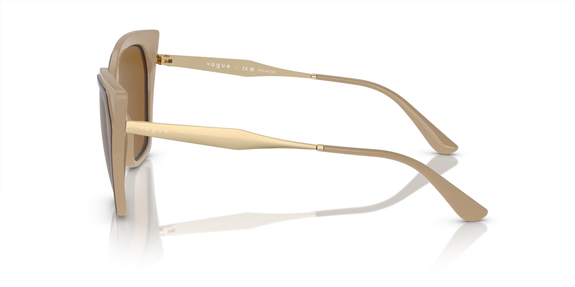 VOGUE EYEWEAR VO5521S 310183 Occhiali da sole Iniettato Marrone Marrone Cat Eye Polarizzata - immagine 4