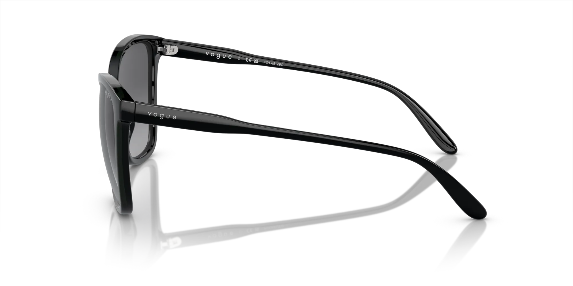 VOGUE EYEWEAR VO5520S W44/T3 Occhiali da sole Nylon Nero Grigio Farfalla Polarizzata Sfumato - immagine 4