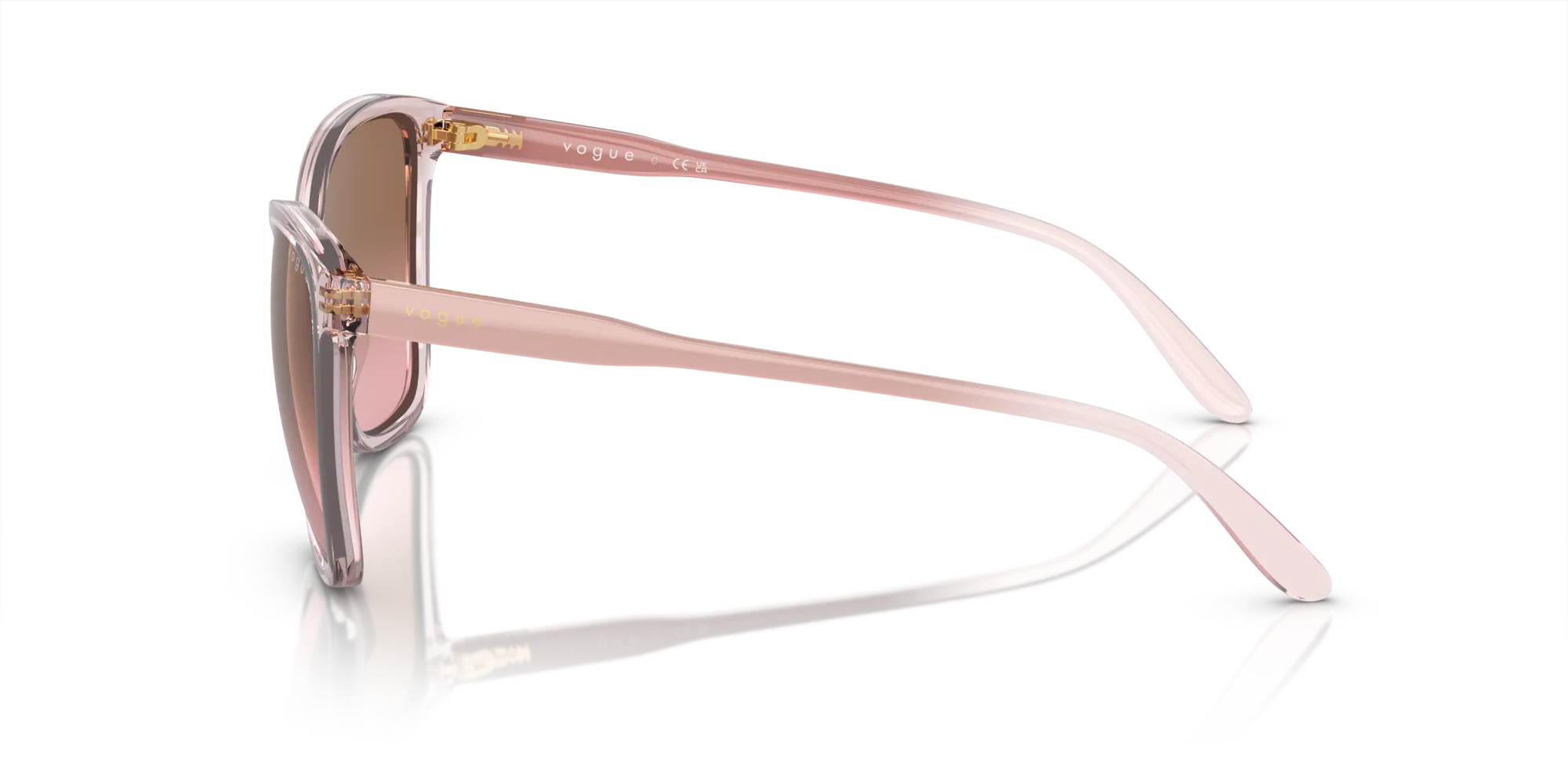 VOGUE EYEWEAR VO5520S 294214 Occhiali da sole Nylon Rosa Rosa Farfalla Normale Sfumato - immagine 4