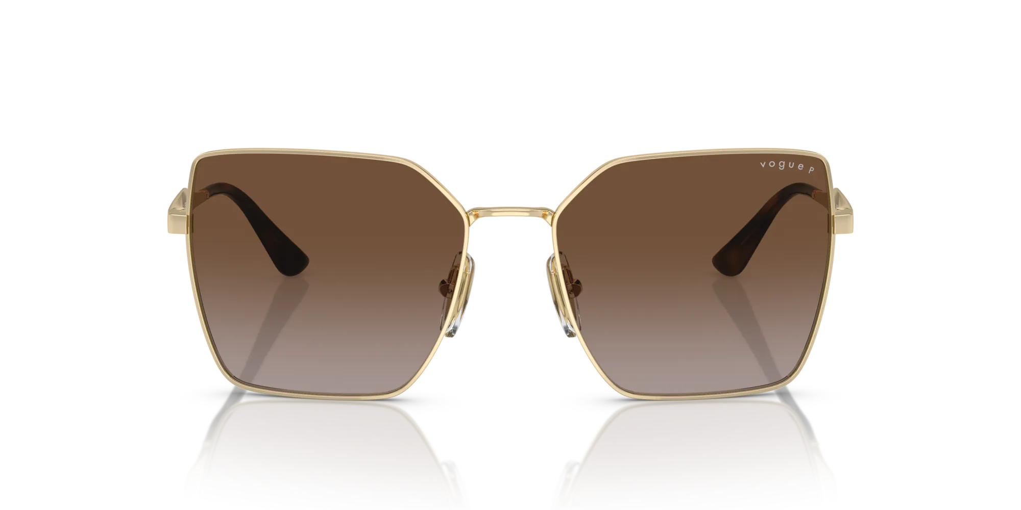 VOGUE EYEWEAR VO4284S 848/T5 Occhiali da sole Metallo Oro Marrone Squadrata Polarizzata Sfumato - immagine 3