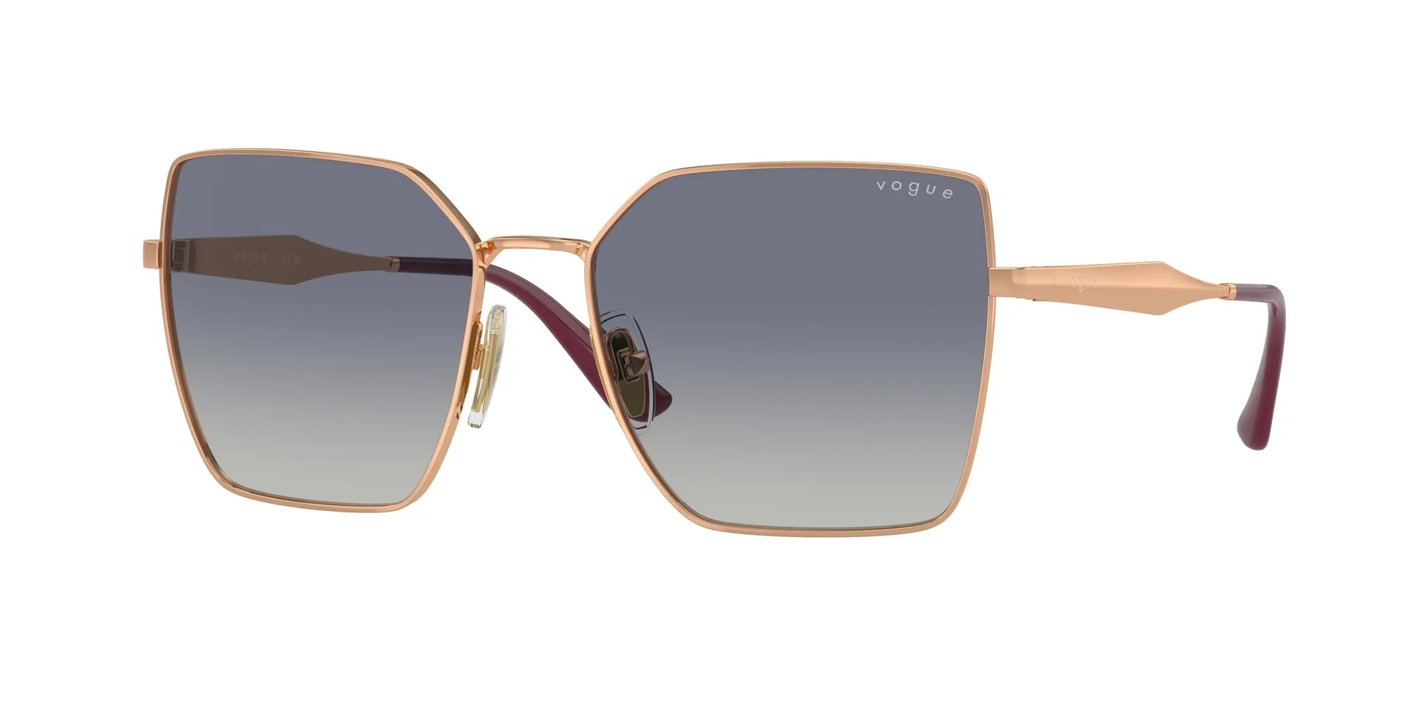VOGUE EYEWEAR VO4284S 51524L Occhiali da sole Metallo Oro Grigio Squadrata Normale Sfumato - immagine 1