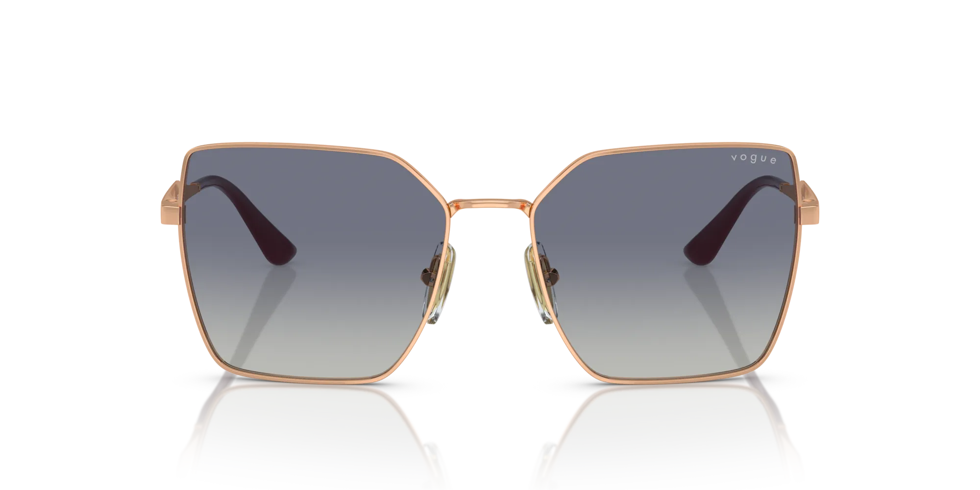 VOGUE EYEWEAR VO4284S 51524L Occhiali da sole Metallo Oro Grigio Squadrata Normale Sfumato - immagine 3