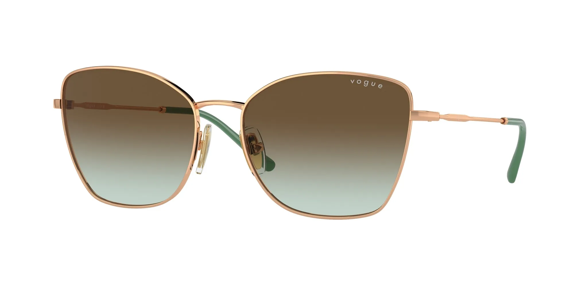 VOGUE EYEWEAR VO4279S 5152E8 Occhiali da sole Metallo Oro Marrone Farfalla Normale Sfumato - immagine 1