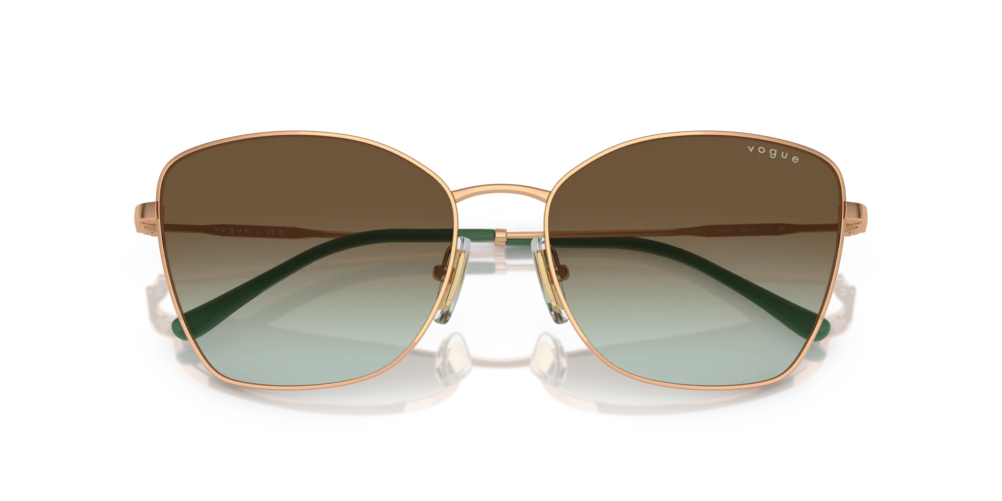 VOGUE EYEWEAR VO4279S 5152E8 Occhiali da sole Metallo Oro Marrone Farfalla Normale Sfumato - immagine 2