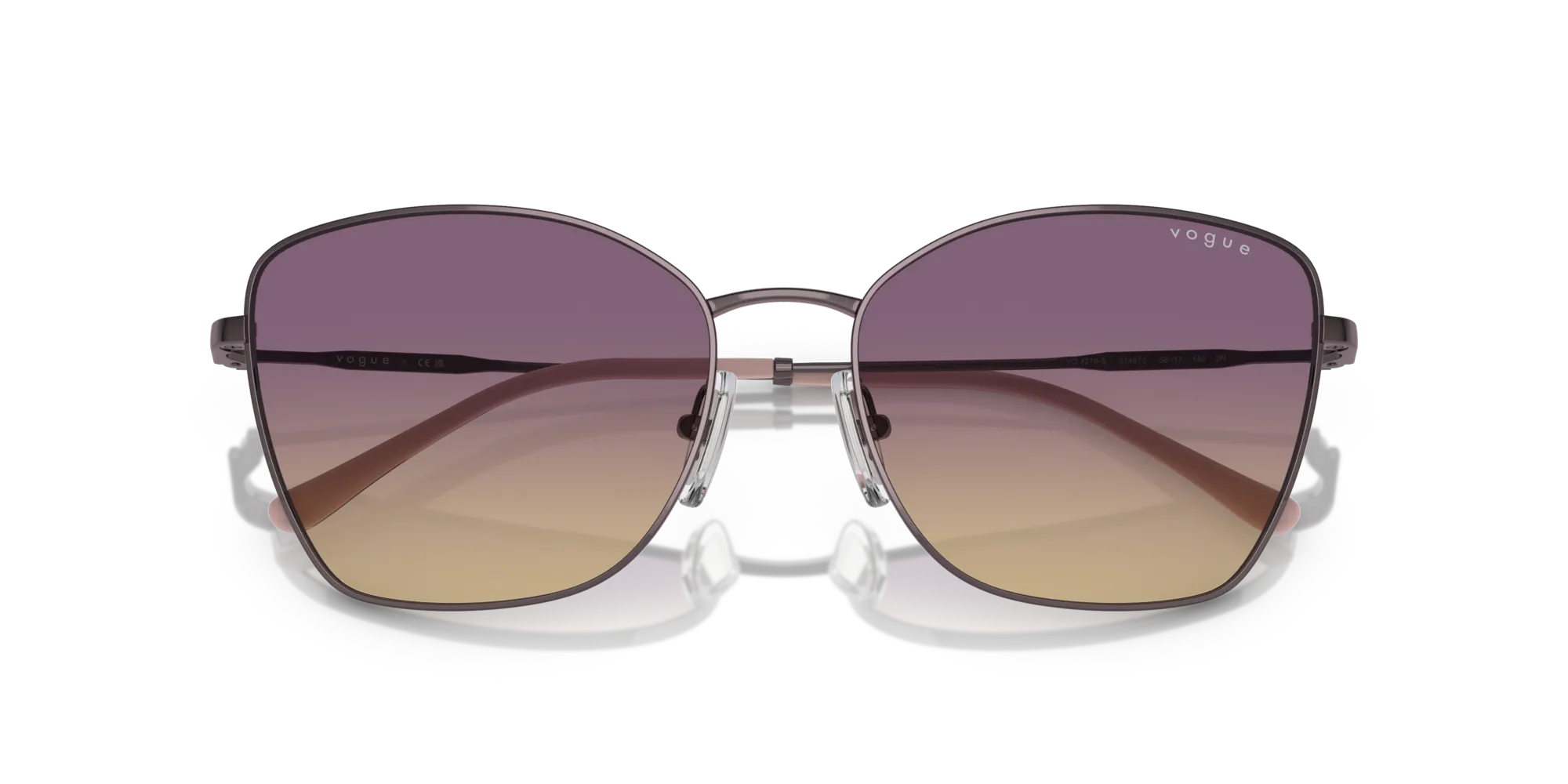 VOGUE EYEWEAR VO4279S 514970 Occhiali da sole Metallo Viola Giallo Farfalla Normale Sfumato - immagine 2