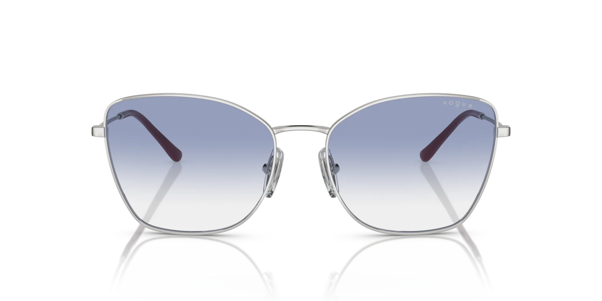 VOGUE EYEWEAR VO4279S 323/19 Occhiali da sole Metallo Argento Blu Farfalla Normale Sfumato - immagine 3
