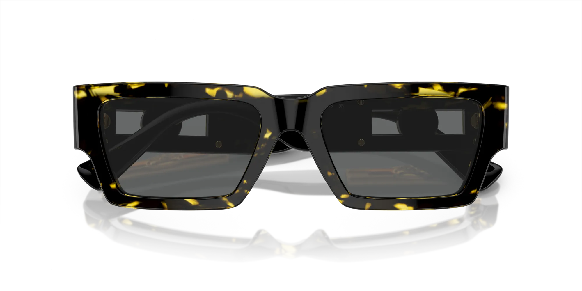 Versace VE4459 542887 Occhiali da sole Acetato Tartaruga Grigio Squadrata Normale - immagine 2