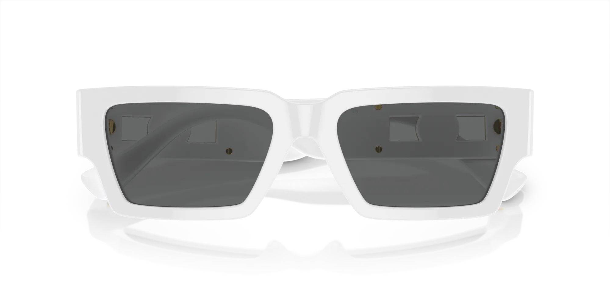 Versace VE4459 314/87 Occhiali da sole Acetato Bianco Grigio Squadrata Normale - immagine 2