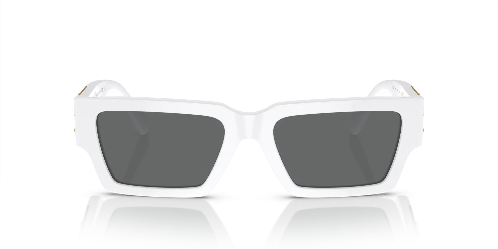 Versace VE4459 314/87 Occhiali da sole Acetato Bianco Grigio Squadrata Normale - immagine 3