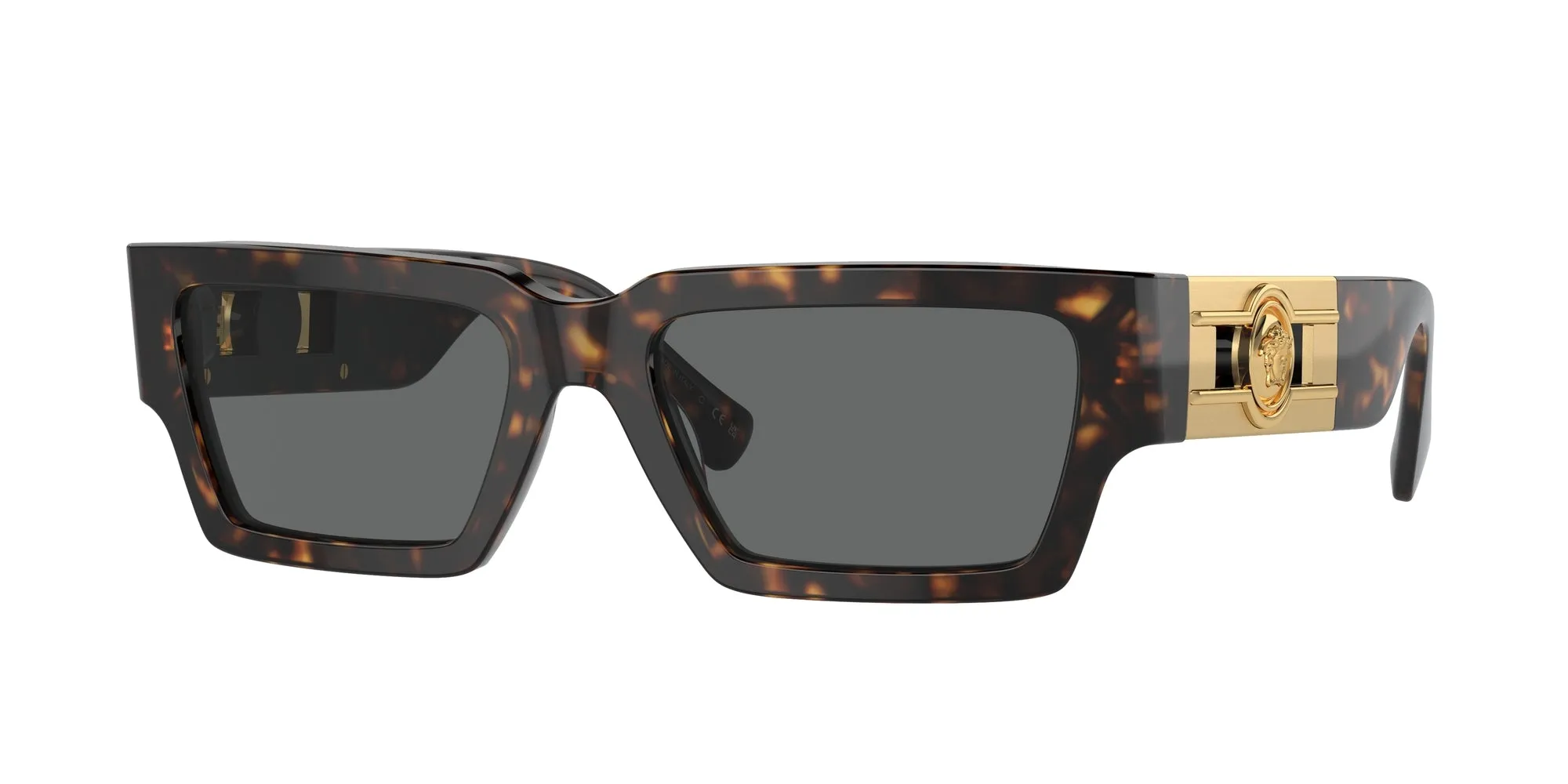 Versace VE4459 108/87 Occhiali da sole Acetato Tartaruga Grigio Squadrata Normale - immagine 1