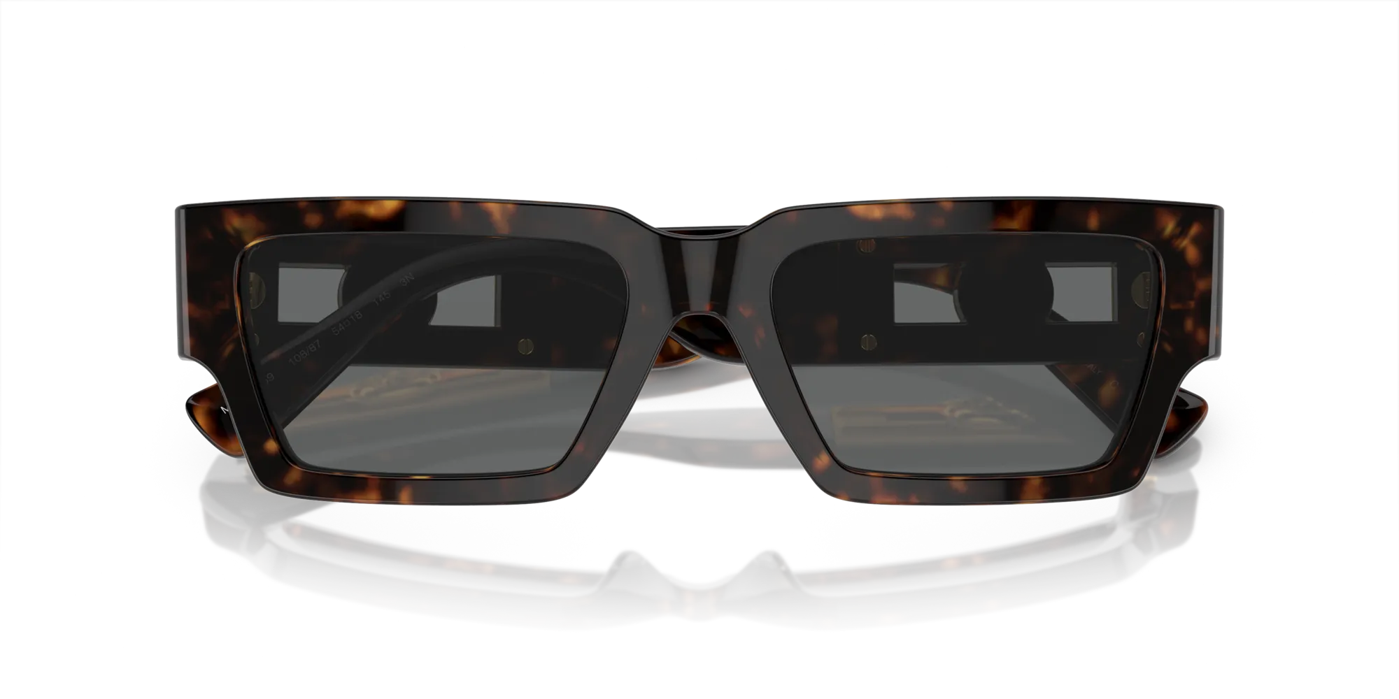 Versace VE4459 108/87 Occhiali da sole Acetato Tartaruga Grigio Squadrata Normale - immagine 2