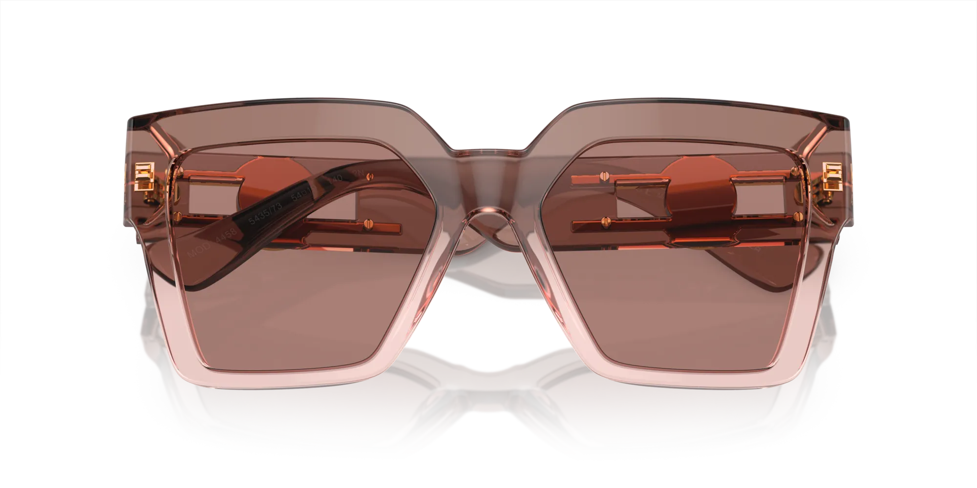Versace VE4458 543573 Occhiali da sole Acetato Marrone Marrone Farfalla Normale - immagine 2