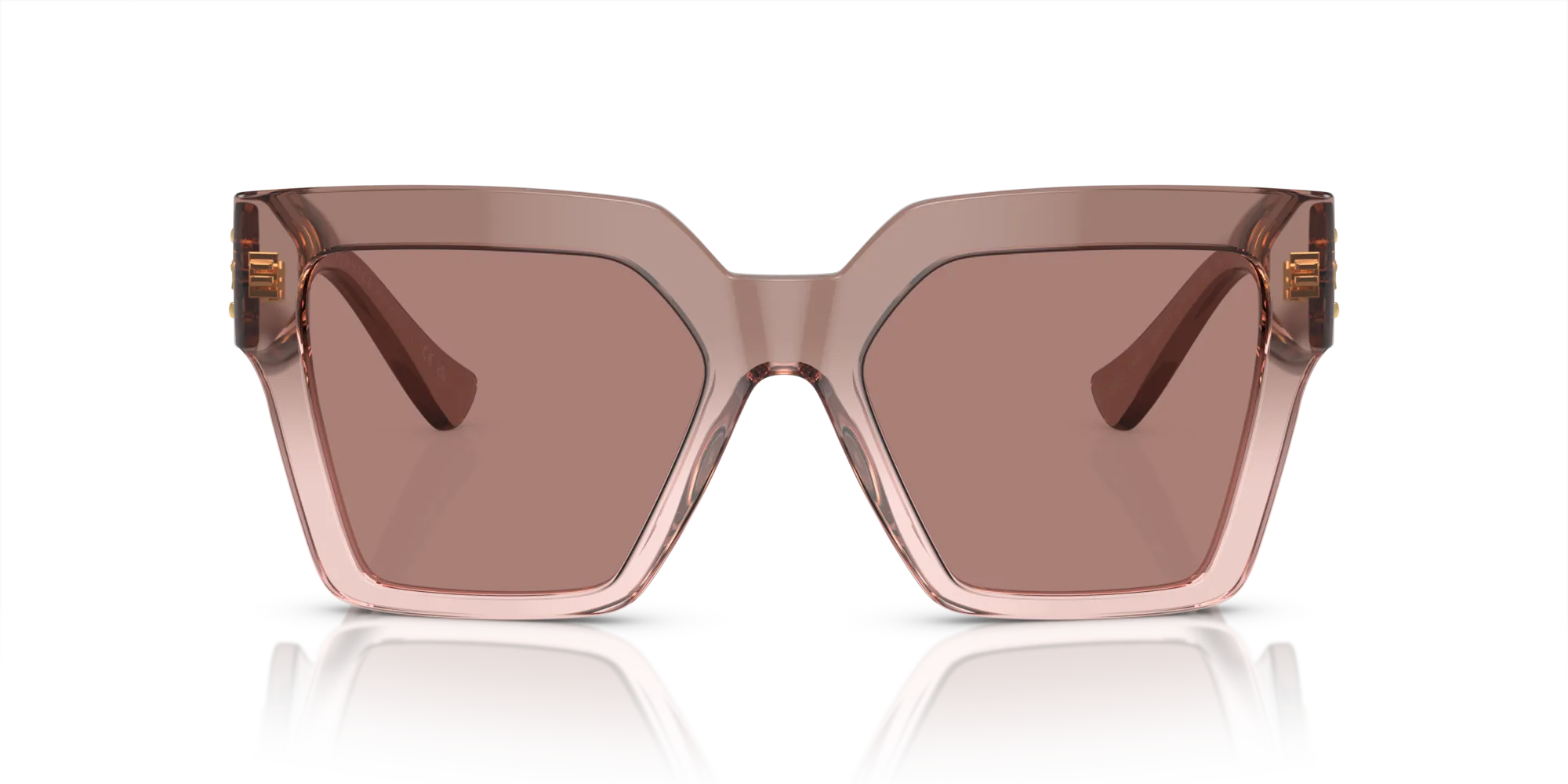 Versace VE4458 543573 Occhiali da sole Acetato Marrone Marrone Farfalla Normale - immagine 3