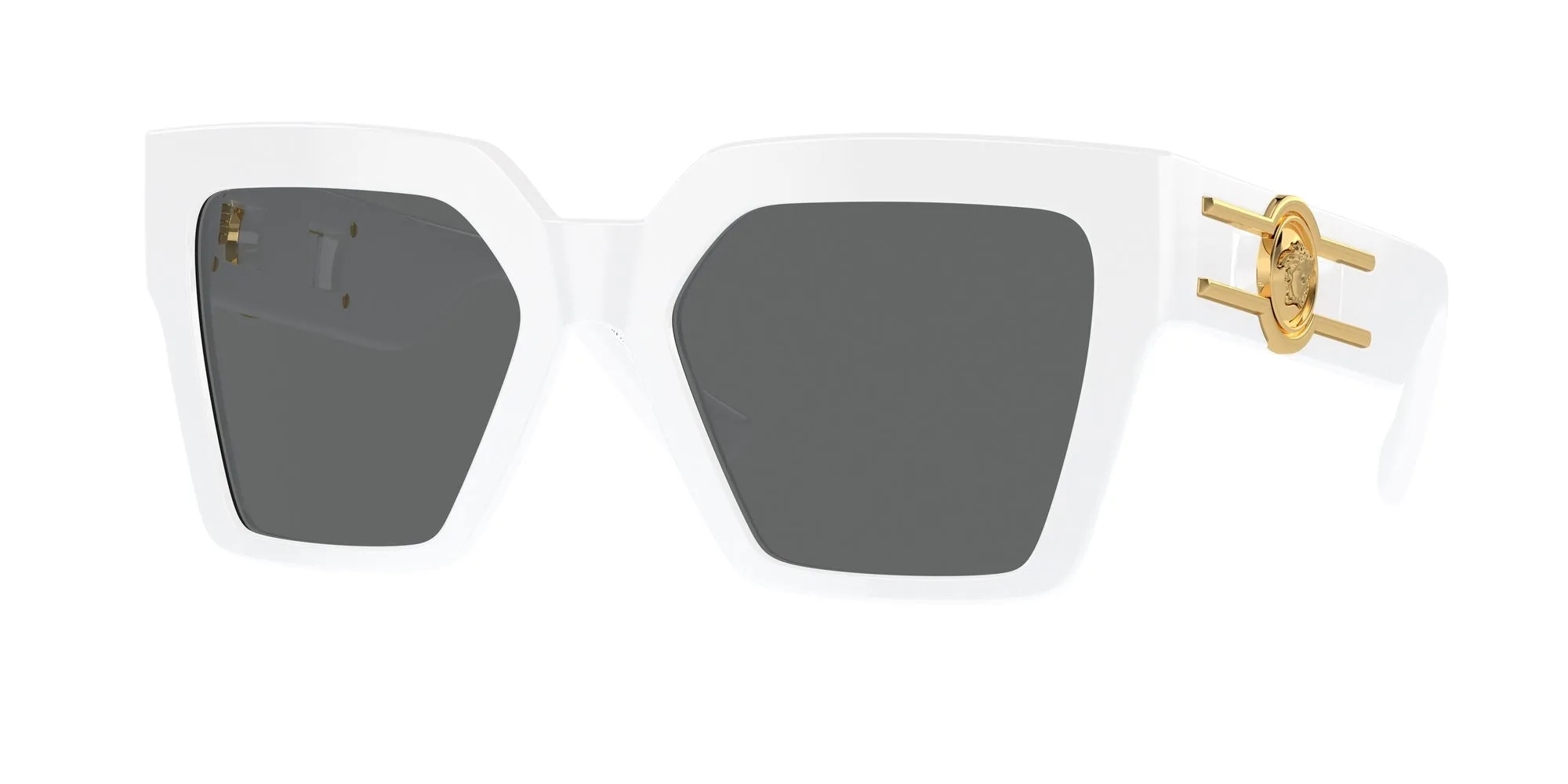 Versace VE4458 314/87 Occhiali da sole Acetato Bianco Grigio Farfalla Normale - immagine 1