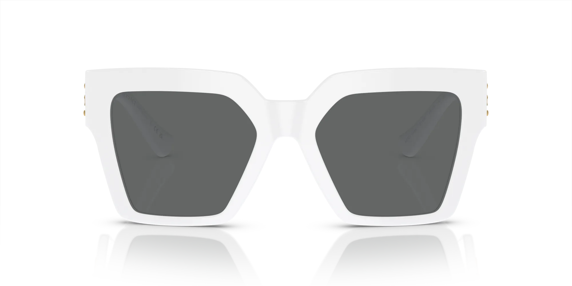 Versace VE4458 314/87 Occhiali da sole Acetato Bianco Grigio Farfalla Normale - immagine 3
