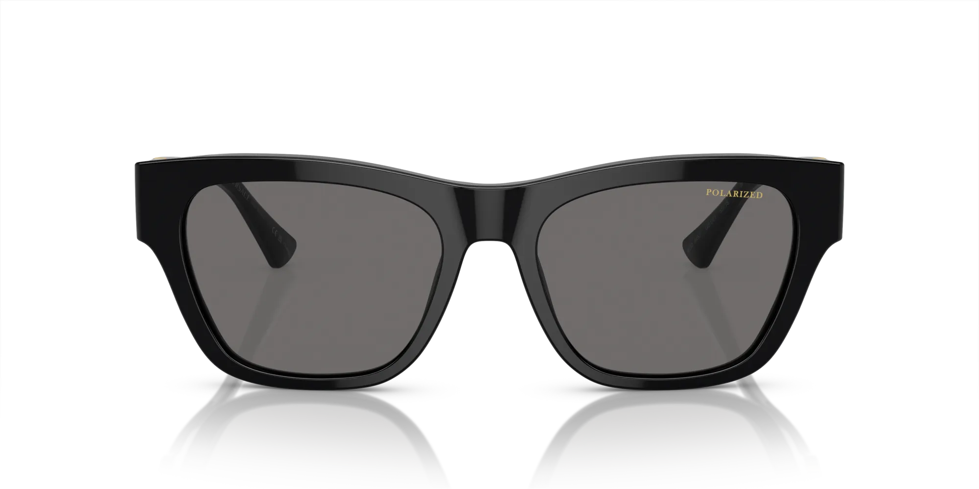 Versace VE4457 GB1/81 Occhiali da sole Acetato Nero Grigio Squadrata Polarizzata - immagine 3