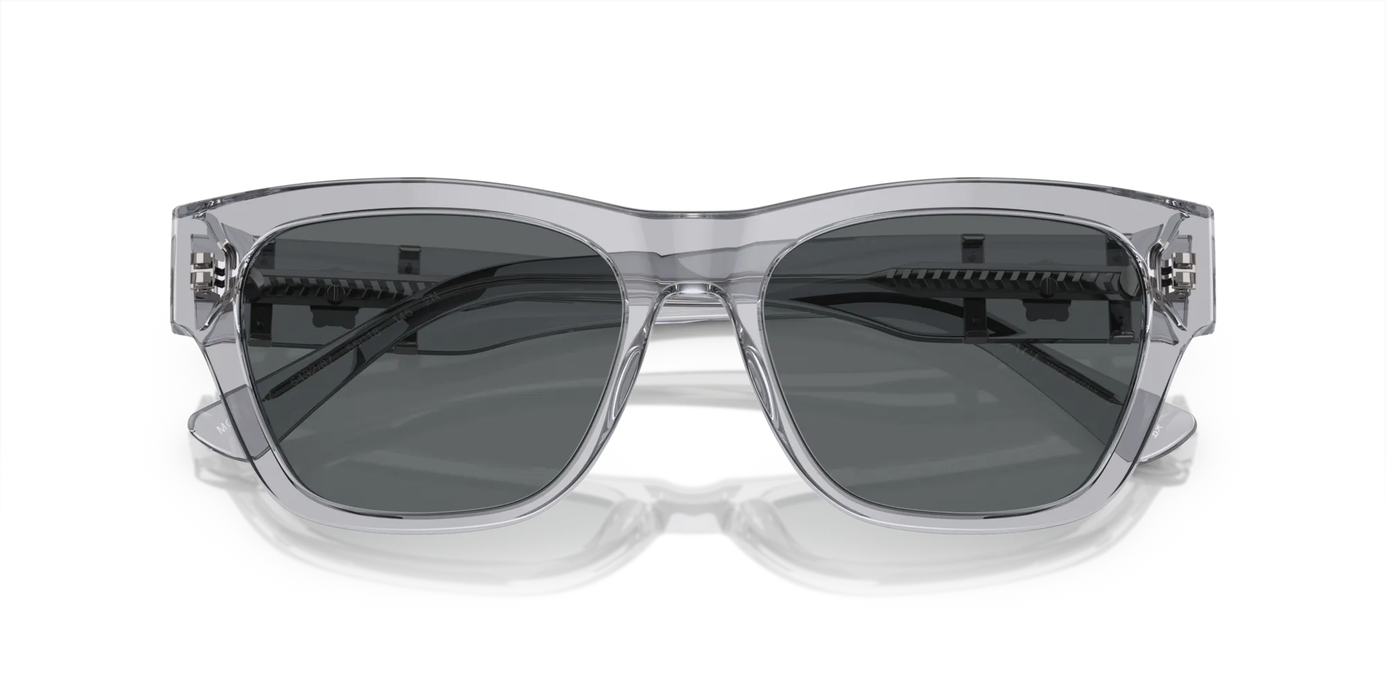 Versace VE4457 543287 Occhiali da sole Acetato Grigio Grigio Squadrata Normale - immagine 2