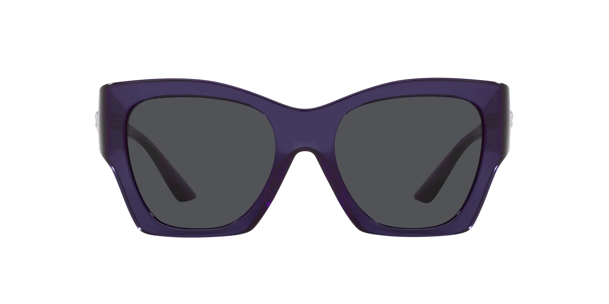 Versace VE4452 541987 Occhiali da sole Iniettato Viola Grigio Geometrica Normale - immagine 2