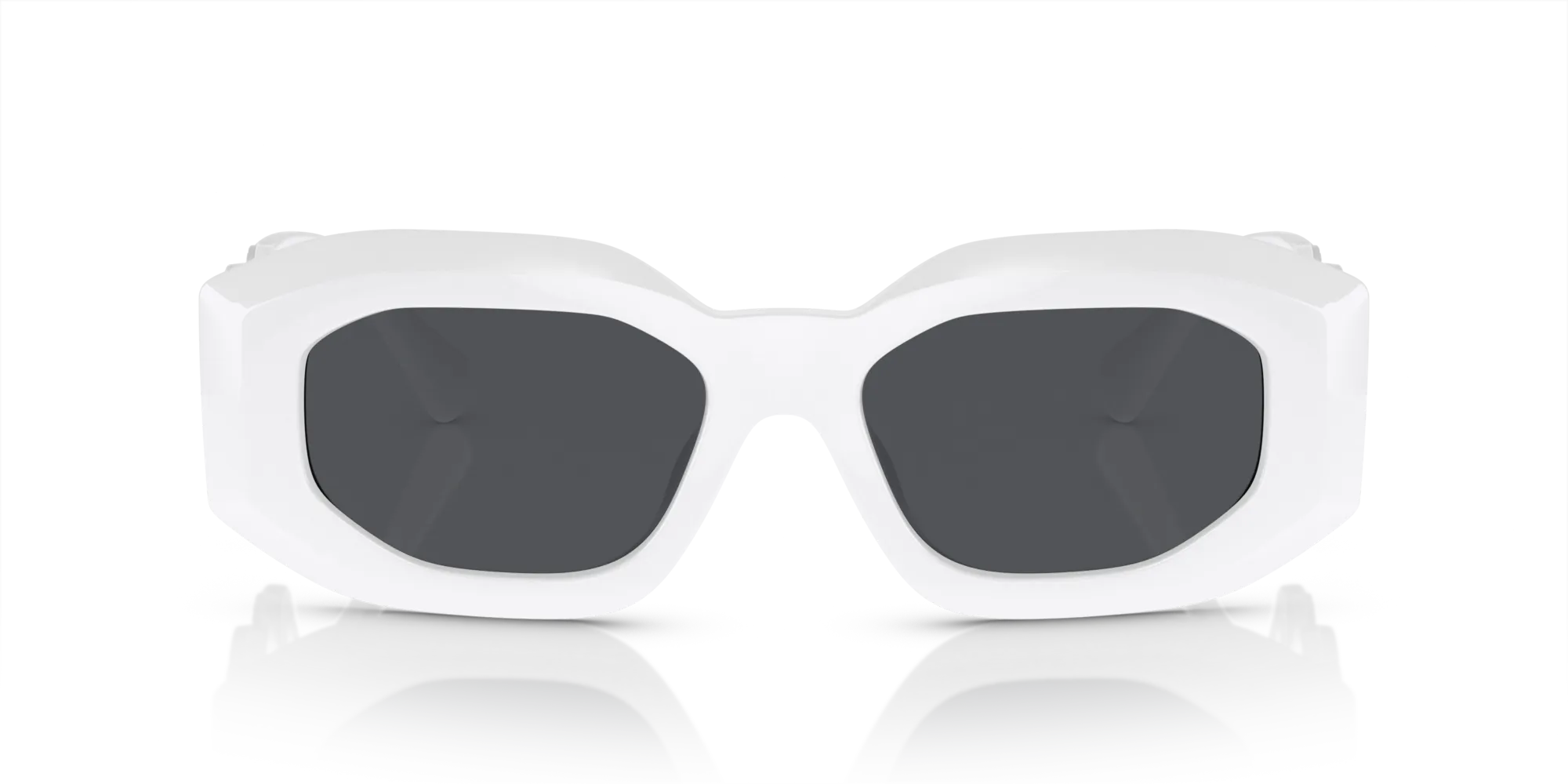 Versace VE4425U 543887 Occhiali da sole Iniettato Bianco Grigio Geometrica Normale - immagine 3