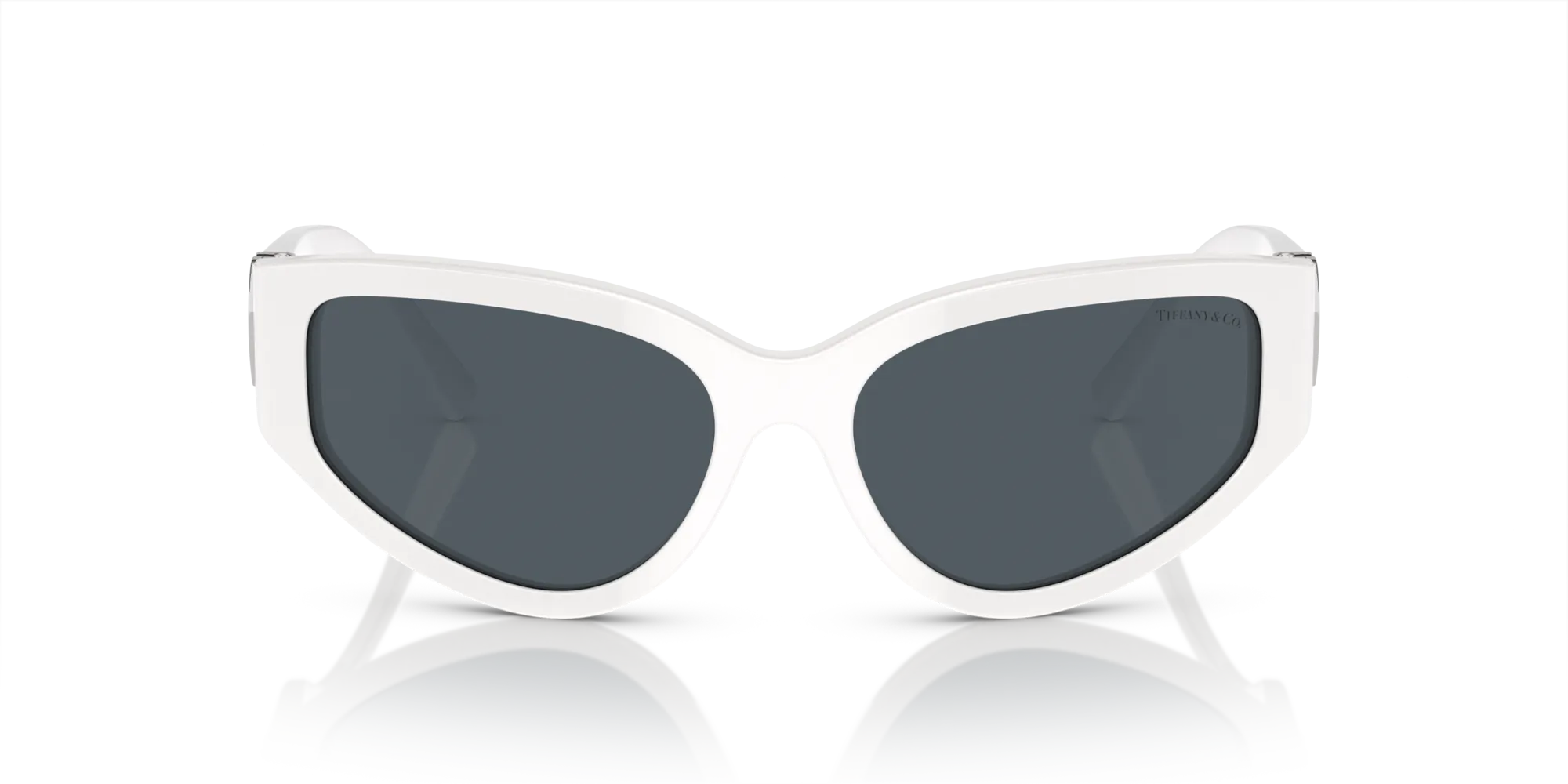 Tiffany TF4217 839287 Occhiali da sole Acetato Bianco Grigio Geometrica Normale - immagine 3