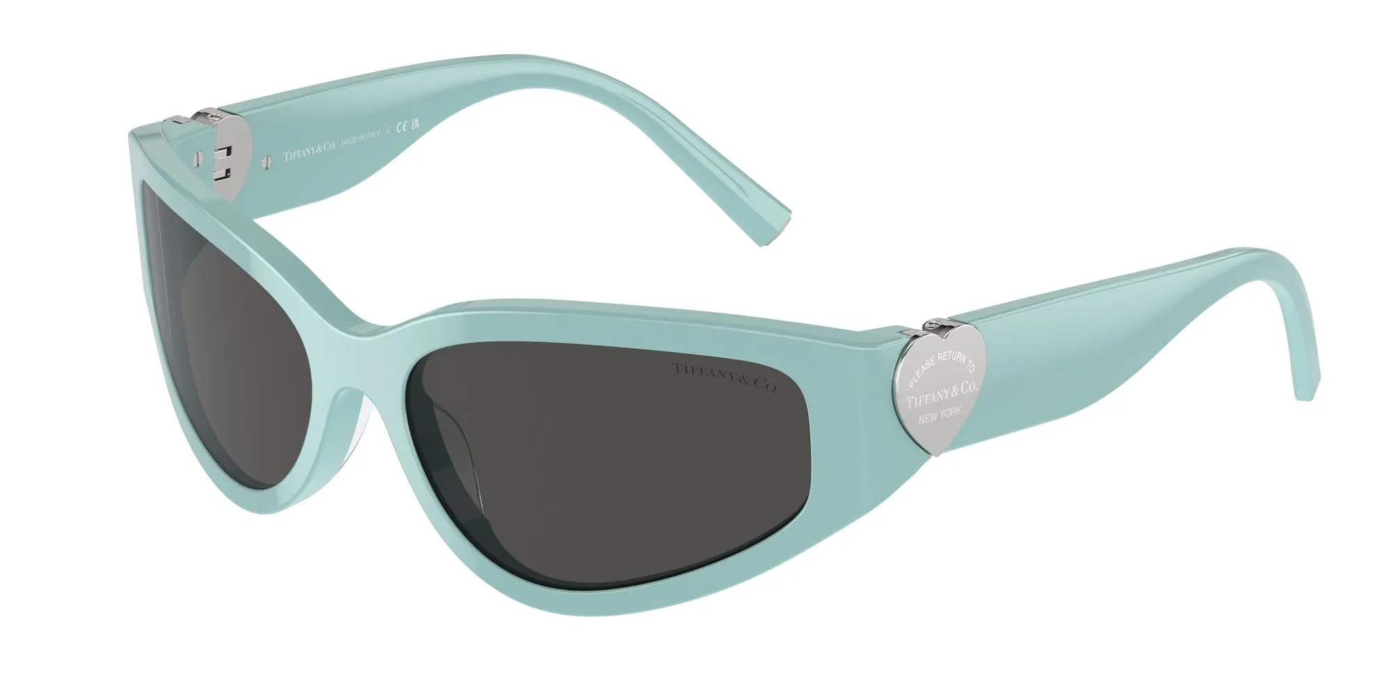 Tiffany TF4217 838887 Occhiali da sole Acetato Blu Grigio Geometrica Normale - immagine 1
