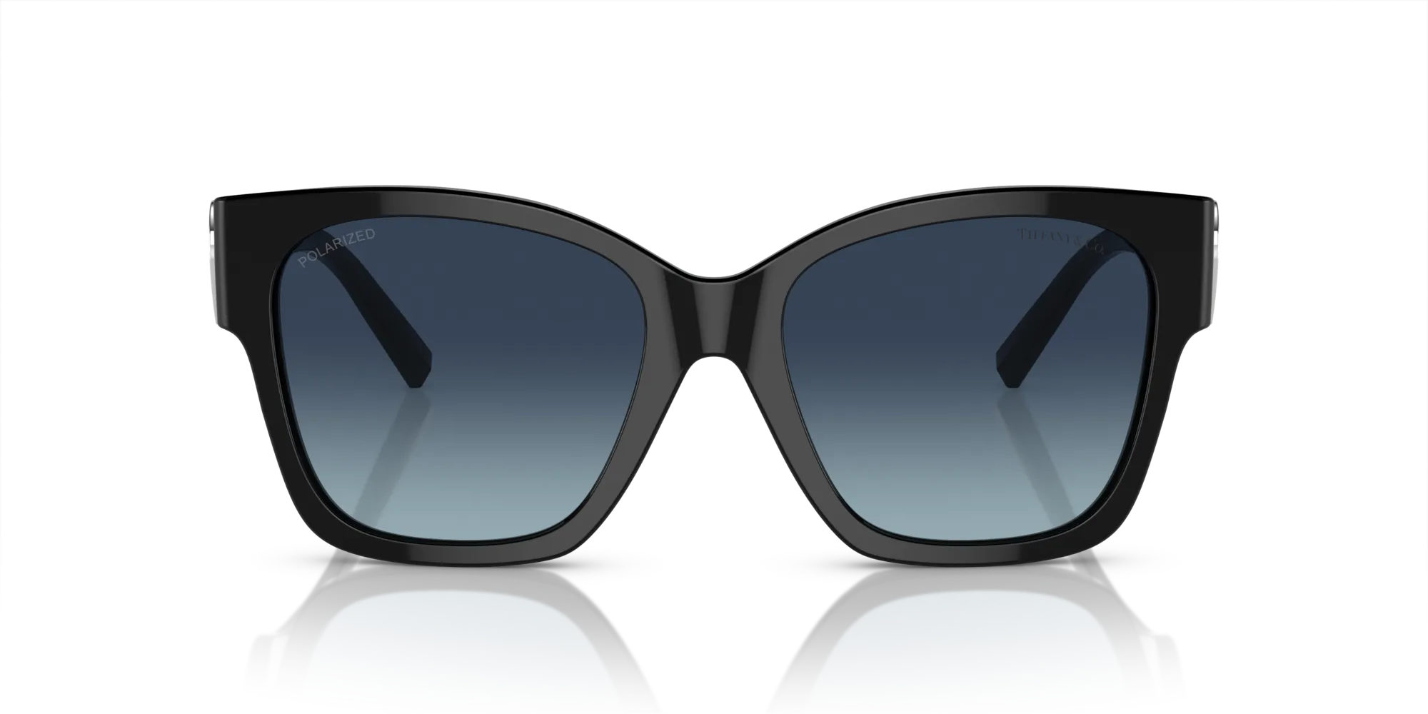 Tiffany TF4216 83944U Occhiali da sole Acetato Nero Blu Squadrata Polarizzata Sfumato - immagine 3