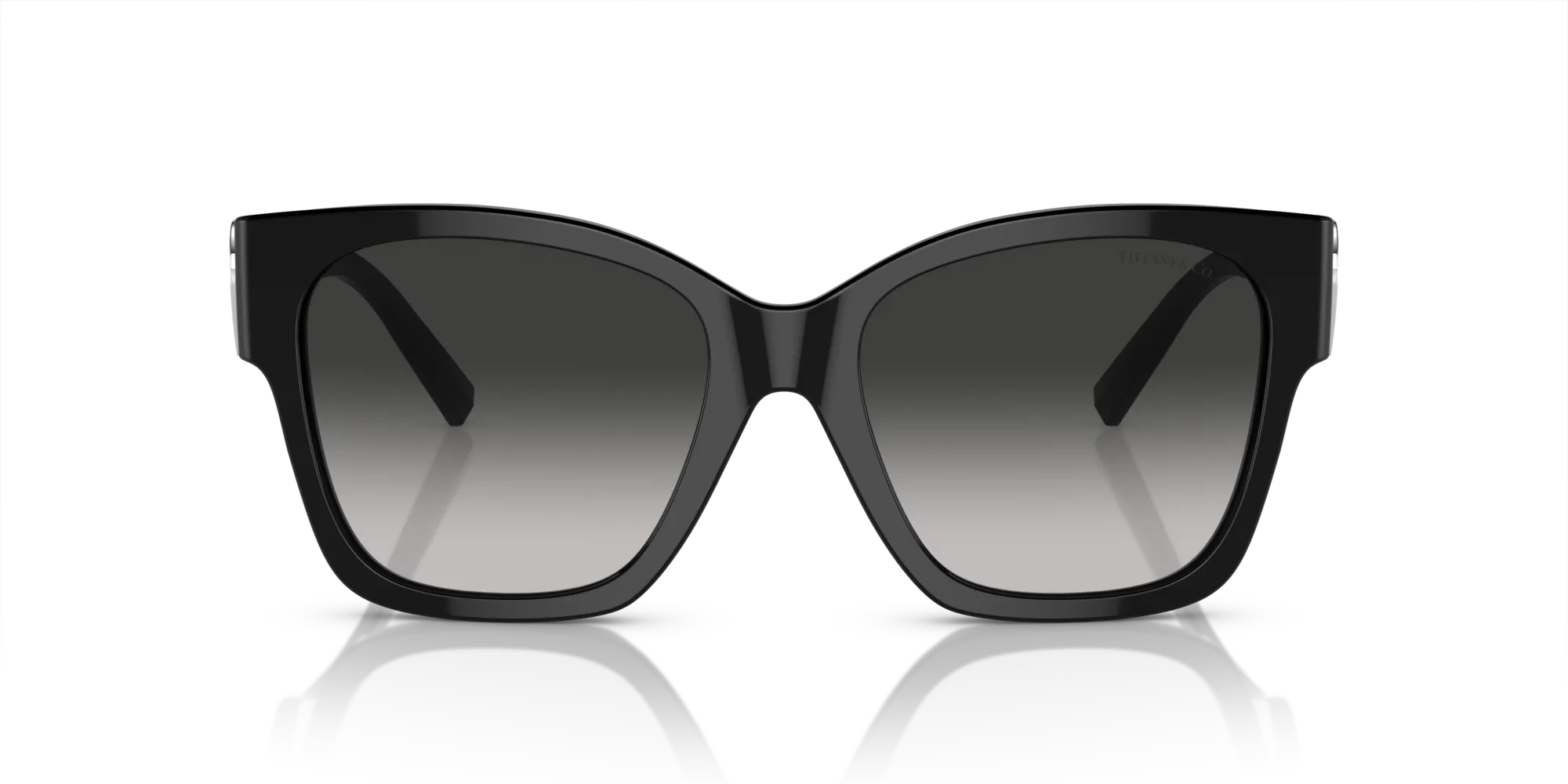 Tiffany TF4216 80013C Occhiali da sole Acetato Nero Grigio Squadrata Normale Sfumato - immagine 3