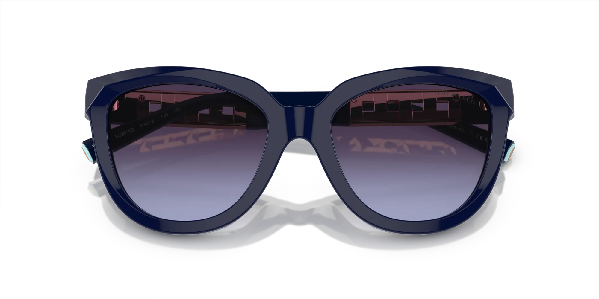 Tiffany TF4215 83964Q Occhiali da sole Acetato Blu Grigio Cat Eye Normale Sfumato - immagine 2
