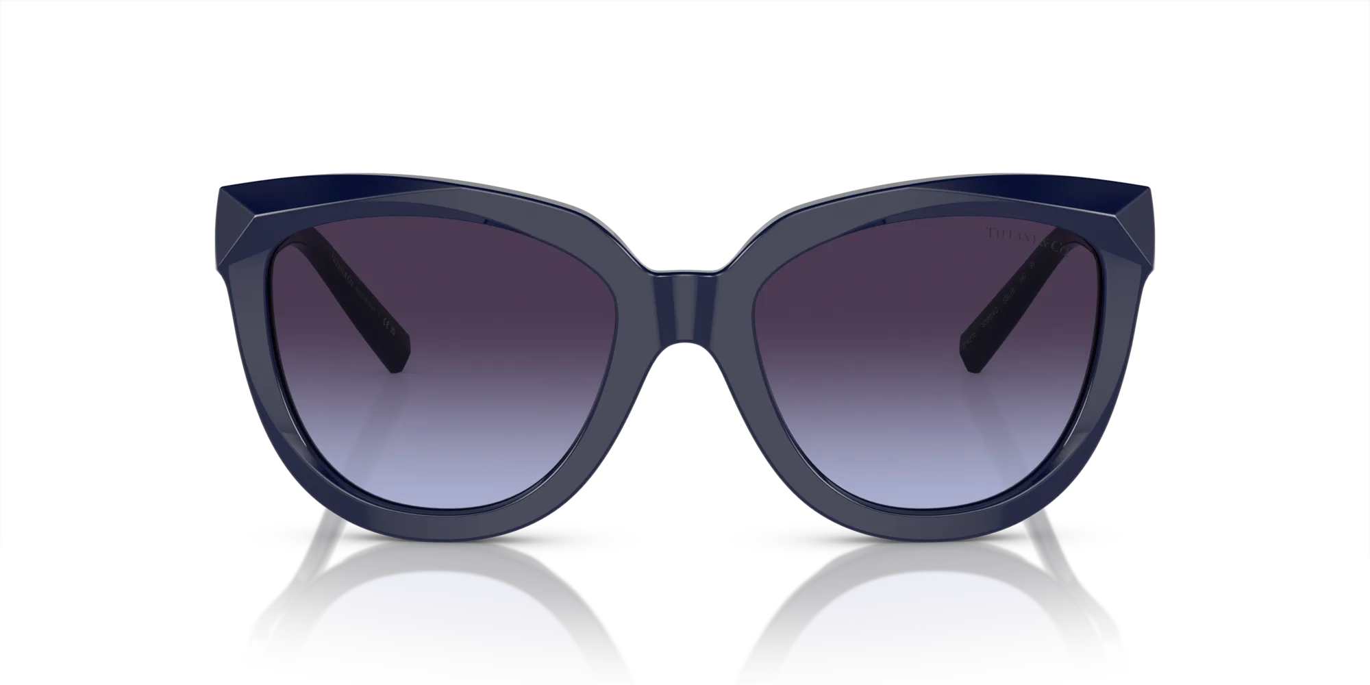 Tiffany TF4215 83964Q Occhiali da sole Acetato Blu Grigio Cat Eye Normale Sfumato - immagine 3